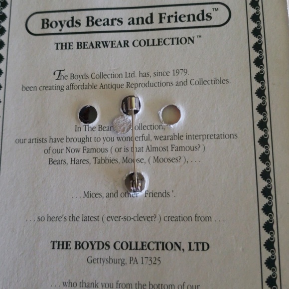 Boyds Bear Pin - Picture 3 of 3